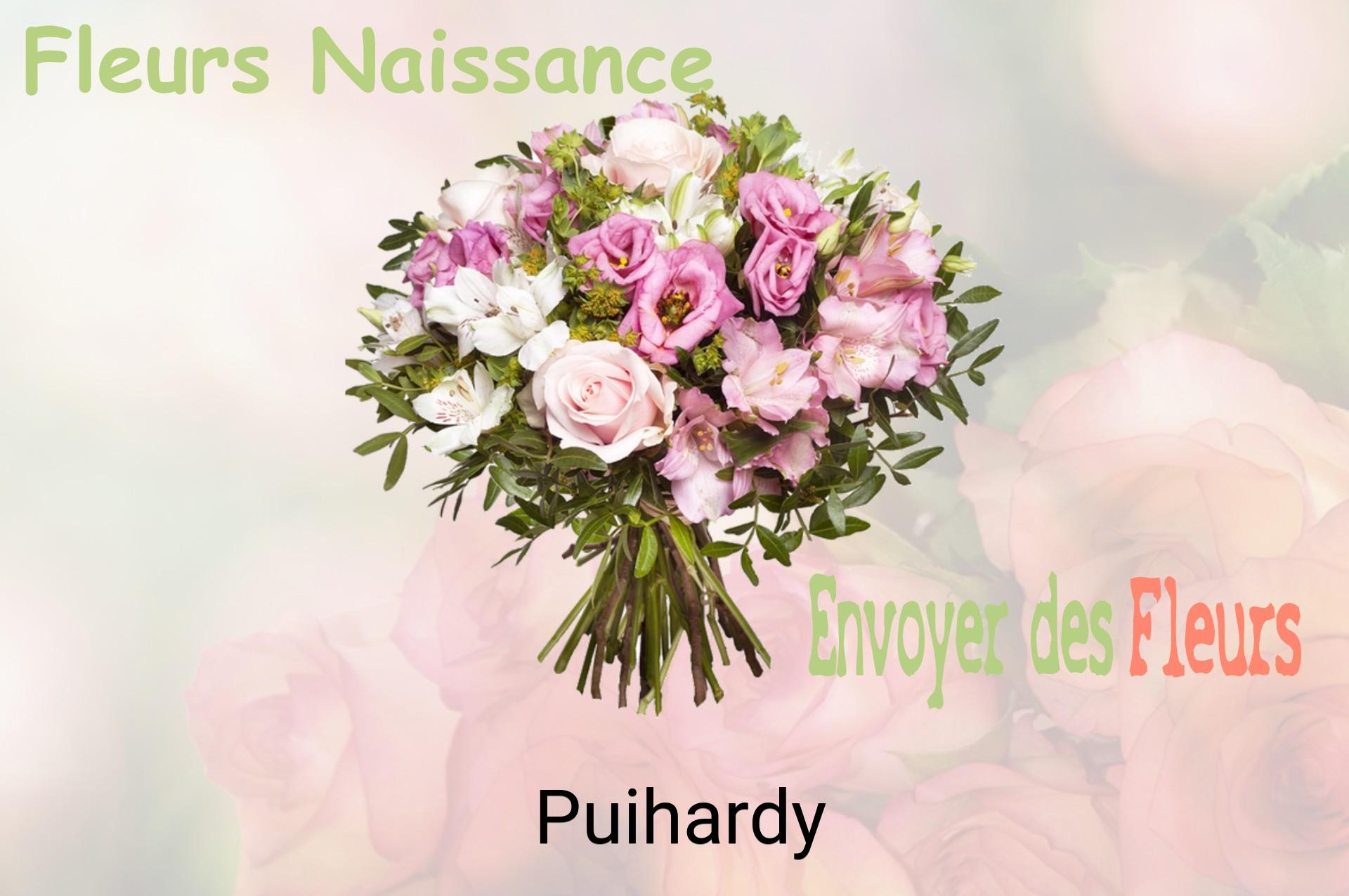 Bouquet de fleurs de naissance livré à Puihardy